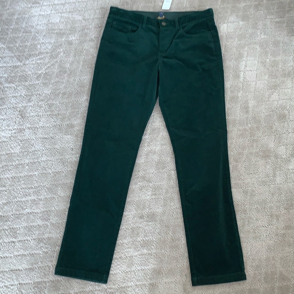 NWT Brooks Brothers Green Corduroy Pants